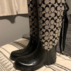 Coach rain boots